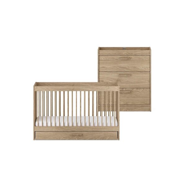 Silver Cross Geneva 2 Piece Nursery Set (Cot Bed & Dresser)