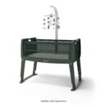 SnuzPod Studio Bedside Crib with mattress - Berlin Green - Image 11