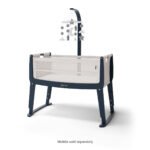 SnuzPod Studio Bedside Crib with mattress - London Navy - Image 11