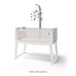 SnuzPod Studio Bedside Crib with mattress - Paris White - Image 12