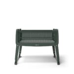 SnuzPod Studio Bedside Crib with mattress - Berlin Green