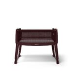 SnuzPod Studio Bedside Crib with mattress - Rome Burgundy