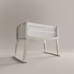 SnuzPod Studio Bedside Crib with mattress - Oslo Grey - Image 2