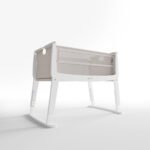 SnuzPod Studio Bedside Crib with mattress - Paris White - Image 2