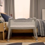SnuzPod Studio Bedside Crib with mattress - Oslo Grey - Image 3