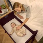 SnuzPod Studio Bedside Crib with mattress - Rome Burgundy - Image 4