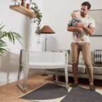 SnuzPod Studio Bedside Crib with mattress - Oslo Grey - Image 5