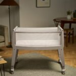 SnuzPod Studio Bedside Crib with mattress - Oslo Grey - Image 6
