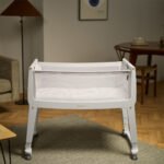 SnuzPod Studio Bedside Crib with mattress - Paris White - Image 7