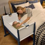 SnuzPod Studio Bedside Crib with mattress - London Navy - Image 7