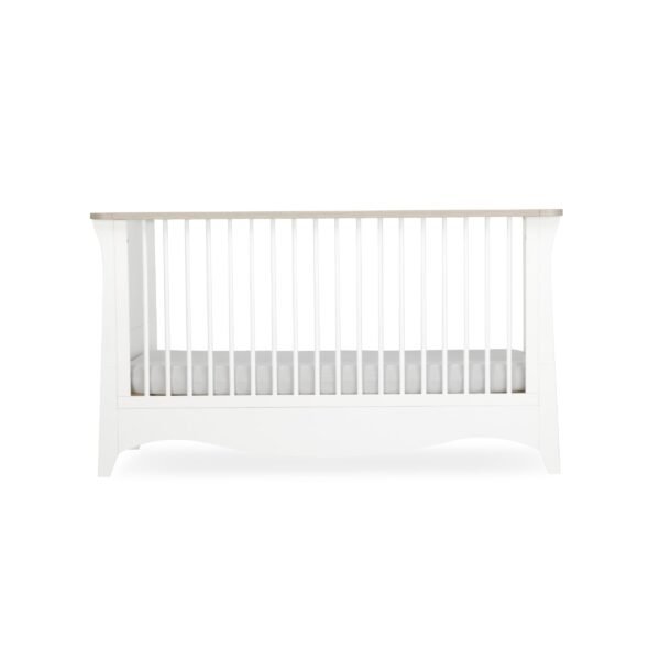 CuddleCo Clara Cot Bed - White/Ash