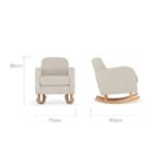 CuddleCo Etta Nursing Chair - Boucle Mushroom - Image 6