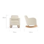 CuddleCo Etta Nursing Chair - Boucle Off White - Image 6