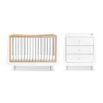 SnuzKot Skandi 2 Piece Nursery Furniture Set - Grey