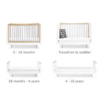 SnuzKot Skandi Cot Bed - Grey - Image 7