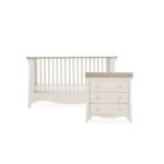 CuddleCo Clara 2pc Dresser & Cot Bed – Cashmere