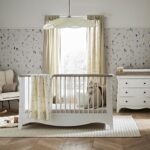 CuddleCo Clara 2pc Dresser & Cot Bed – White - Image 2