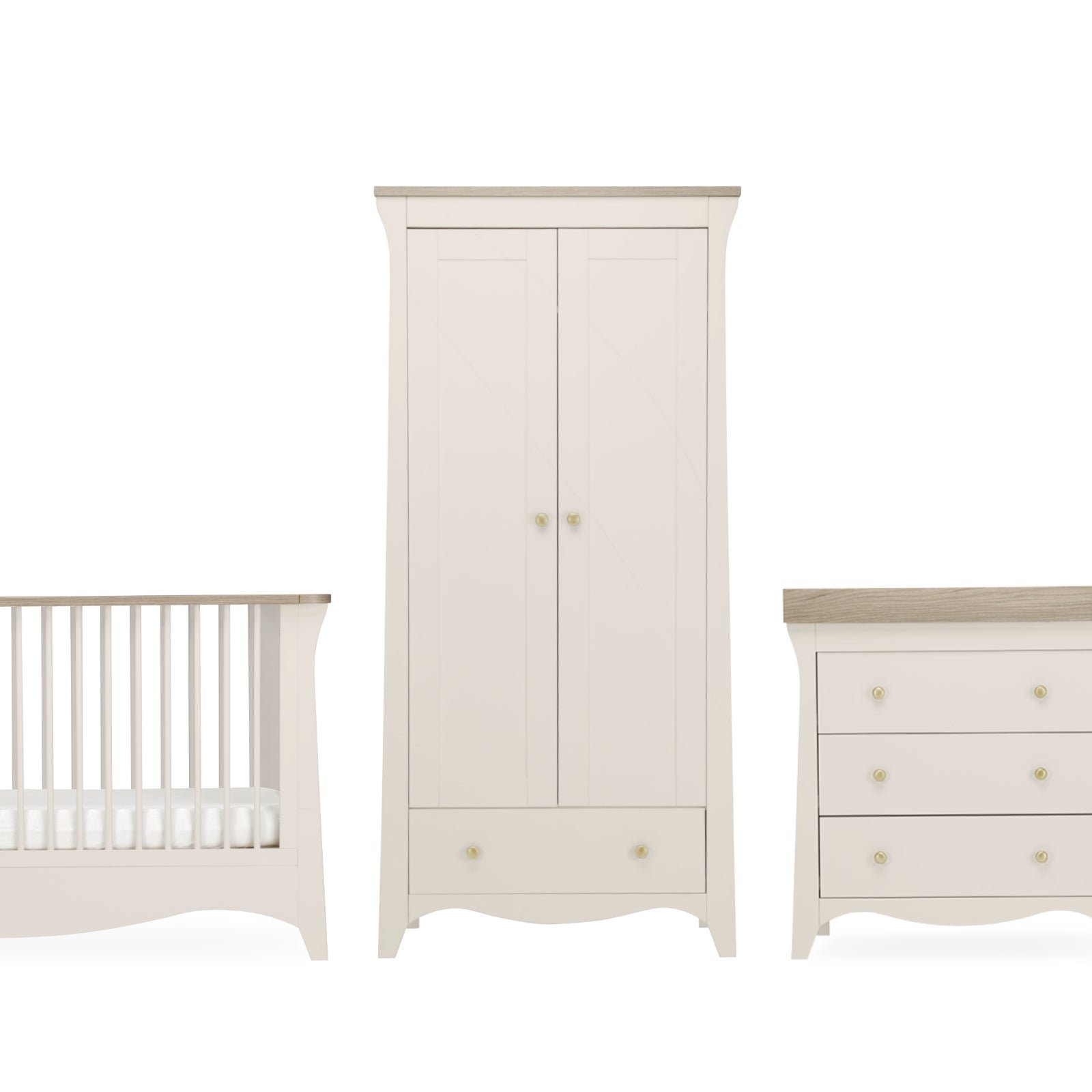 CuddleCo Clara 3pc Nursery Set – Cashmere