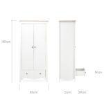 CuddleCo Clara 3pc Nursery Set – White - Image 25