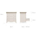 CuddleCo Clara 3 Drawer Dresser & Changer - Cashmere/Ash - Image 14