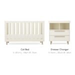 CuddleCo Harper 2pc Cot Bed & Dresser - Image 18