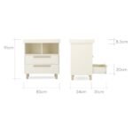 CuddleCo Harper 2pc Cot Bed & Dresser - Image 17