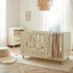 CuddleCo Harper Cot Bed - Cream & Ash - Image 2
