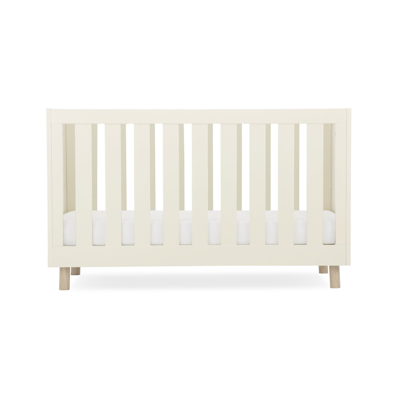 CuddleCo Harper Cot Bed - Cream & Ash