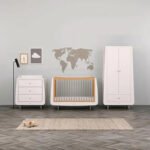 SnuzKot Skandi 3 Piece Nursery Furniture Set - Grey - Image 2