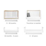 SnuzKot Skandi 3 Piece Nursery Furniture Set - Grey - Image 6