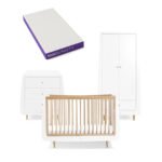 SnuzKot Skandi 3 Piece Nursery Furniture Set - Natural - Image 8