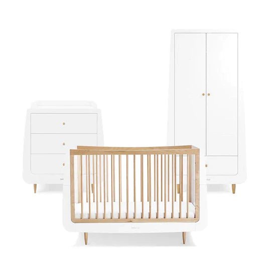 SnuzKot Skandi 3 Piece Nursery Furniture Set - Natural