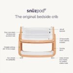 SnuzPod5 Bedside Crib - Sage - Image 3