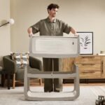SnuzPod5 Bedside Crib - Pebble - Image 3