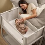 SnuzPod5 Bedside Crib - Pebble - Image 6