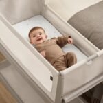 SnuzPod5 Bedside Crib - Pebble - Image 8