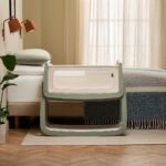 SnuzPod5 Bedside Crib - Sage - Image 4